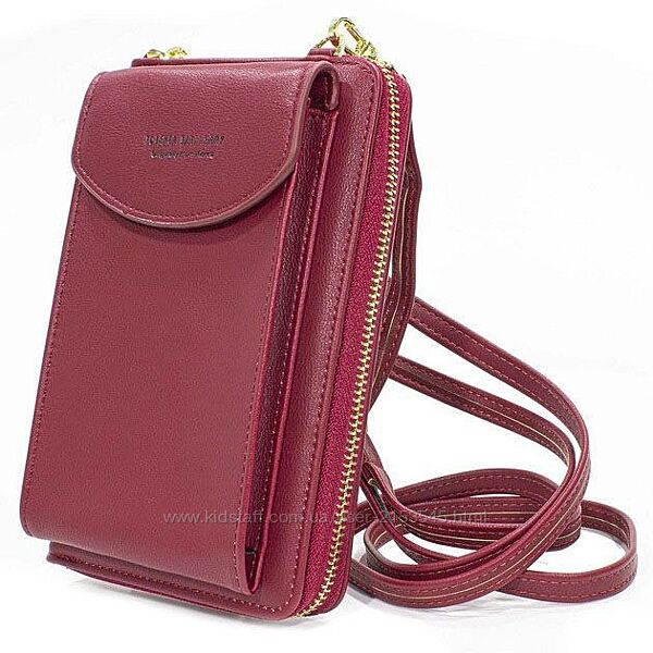 Жіночий гаманець Baellerry N8591 Red сумка-клатч для телефону грошей банків