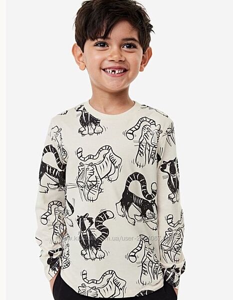 H&M лонгслів, футболка з довгим рукавом для хлопчика