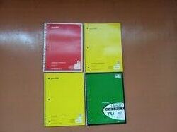Зошити А4 в лінійку на пружинці на 70 листів