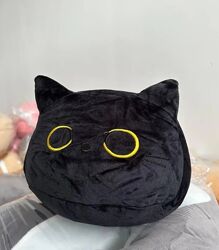 Іграшка-антистрес чорний кіт,25 см