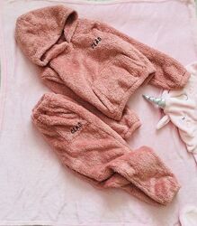 10-11 років, Snuggle set пухнаста піжама, фліс Тедді. Худі і штаніки на ман
