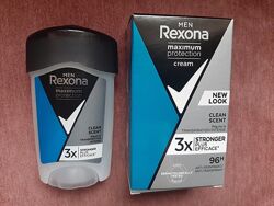 Чоловічий кремовий антиперспірант rexona max protection clean scent рексона
