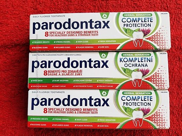 Зубна паста parodontax complete protection herbal sensation пародонтакс