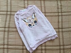 6-8 рок. 122-128 зріст H&M брендова Толстовка, фліска, кофта- меховушка з п