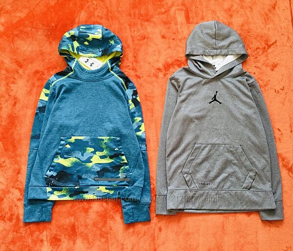 10-12 рок Under Armour Оригінал утеплене Худі dry fit на флісі, толстовка з