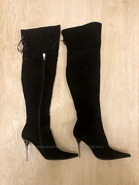 Ботфорты замша Polivi Италия Оригинал р. 36 Состояние новых