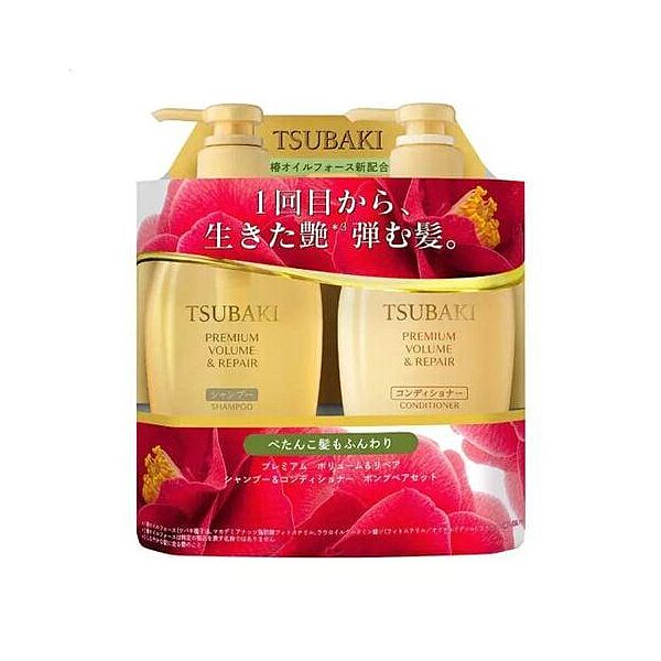Відновлюючий преміум набір шампунь та кондиціонер Tsubaki  Shiseido Premium Volume&Repair 2490 мл