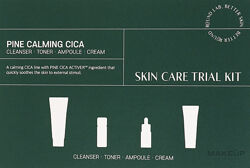 Набір мініверсій для заспокоєння та відновлення шкіри Round Lab Pine Calming Cica Trial Kit 80 ml