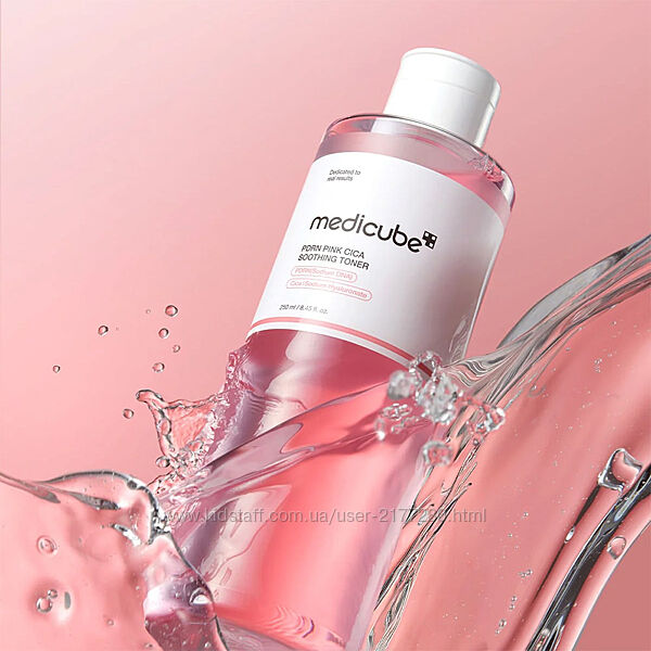 Антивіковий тонер з пептидами MEDICUBE PDRN Pink Peptide Toner, 250 мл