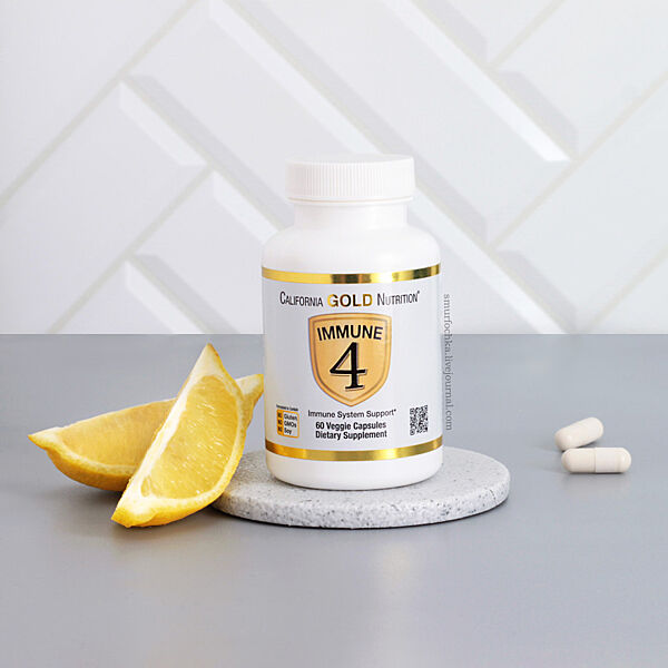 Комплекс для підтримки імунітету California Gold Nutrition Immune 4  60 капсул
