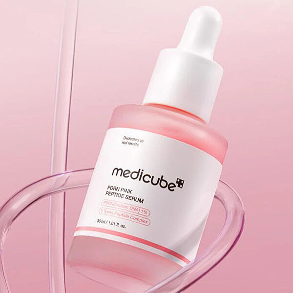 Відновлювальна антивікова сироватка з полінуклеотидами та пептидами Medicube PDRN Pink Peptide Serum 30 мл