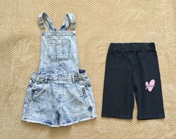 12-14 рок . F&F. Jadore. джинсовий комбінезон, ромпер шортими і велосипедки