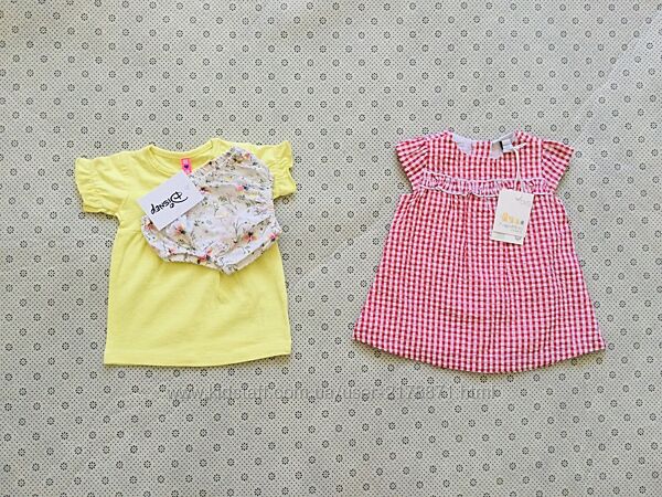 0-6 міс Ovs. Disney. брендові Літні Сукні натуральні. нові з бірками Жовте 