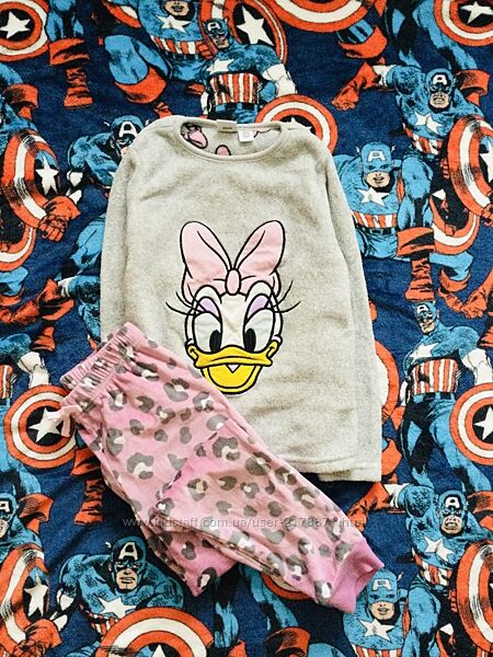 8-9 рок 134 зр. TU. George флісова пухнаста піжама з Однорогами і Качечкою.