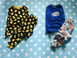 12-13 рок Primark флісова піжама. Покемон, Футболіст. реглан та штаніки на 