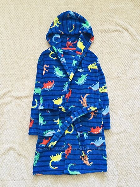 7-8 рок. 122-128 зріст Disney Халат Маріо і з Динозаврами флісовий, махрови