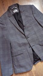 Новий піджак жакет блейзер чоловічий zara man гусяча лапка в клітинку карта