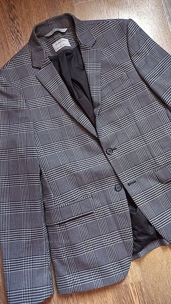 Новий піджак жакет блейзер чоловічий zara man гусяча лапка в клітинку карта