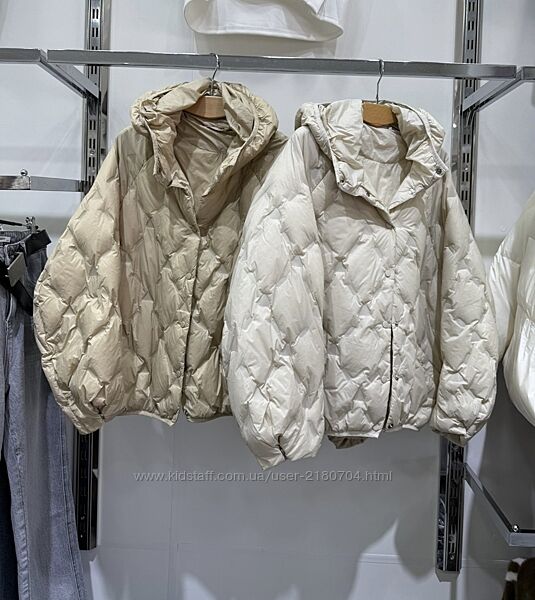 Пуховик демисезонная куртка натуральный пух 