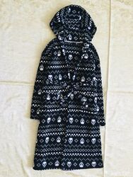 12-13 рок. Matalan махровий , флісовий халат з черепами банний, теплий. на 