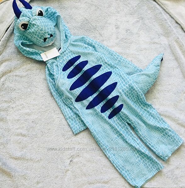 George 1-3 рок. 80-92 зріст Флісовий кігурумі, маскарадний костюм Дракон. м