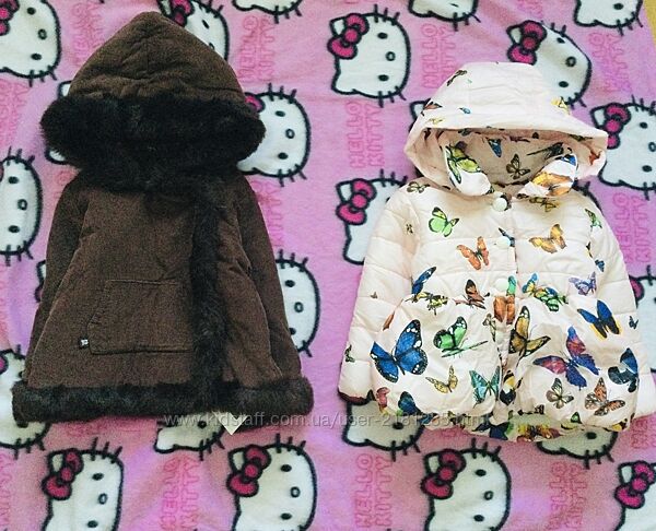 2-3 рок. Primark і Gap брендова куртка. демі замшева курточка косуха Єврози