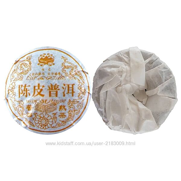 Шу Пуер 5г 2017р Чен Пі з мандариновою цедрою Міні Точа, ваговий 1кг