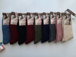 Шкарпетки жіночі ангора високі однотонні преміум якість упаковка 12 пар