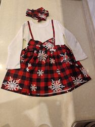 НОВЕ новорічне дитяче плаття 