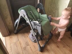 Стільчик дитячий для годування Kinderkraft Tastee Olive від 6 місяців