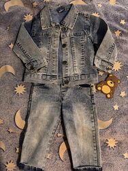 Стильний джинсовий костюм Mirkon beby стан нового