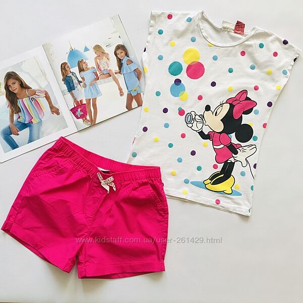 LC Waikiki - стильний та яскравий комплект шорти та футболка Minnie Mouse 