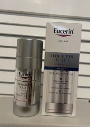 Eucerin Hyaluron filler 3x effect Peeling&Serum нічний догляд 30ml