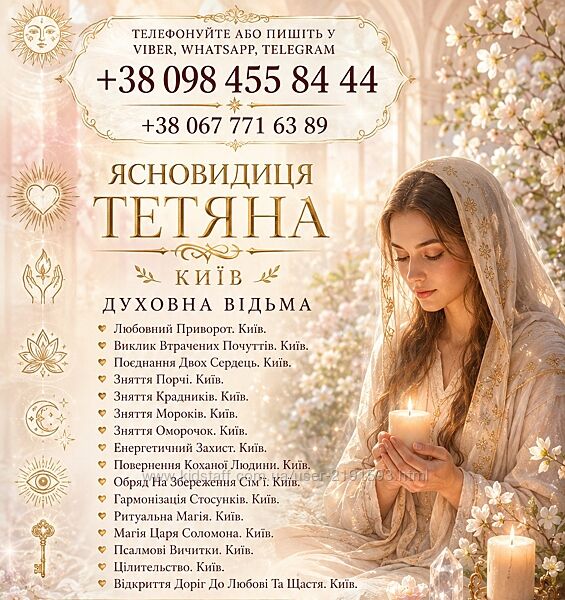 Духовна Відьма Тетяна Київ. Любовний Приворот Київ. Зняття Порчі Київ.