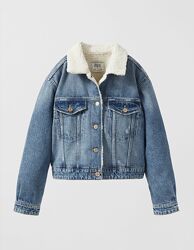 Джинсова утеплена куртка курточка, джинсовая утепленная куртка, zara