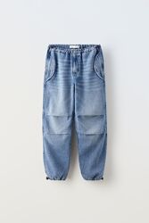 Широкі вільні джинси парашут Zara, широкие джинсы парашют Зара   Оригінал