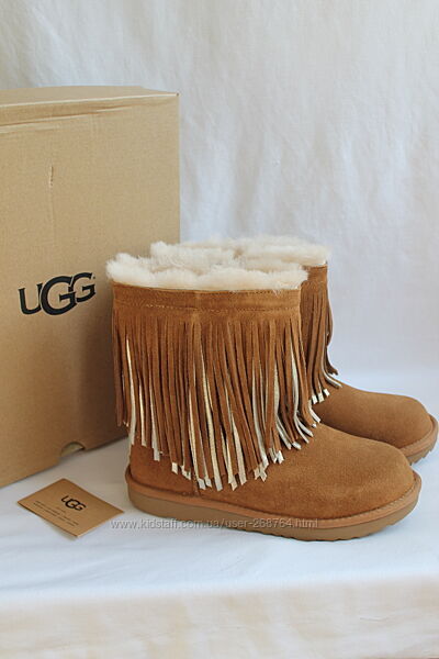 Чоботи Ugg Australia CLASSIC SHORT II FRINGE-US-5-EUR-35-устільк-24 см