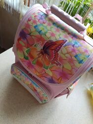 Рюкзак ранец каркасный ортопедический школьный, для девочки, Butterfly