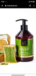 Рідке оливкове мило натуральне алеппо aleppo 500ml для обличчя, тіла, волос