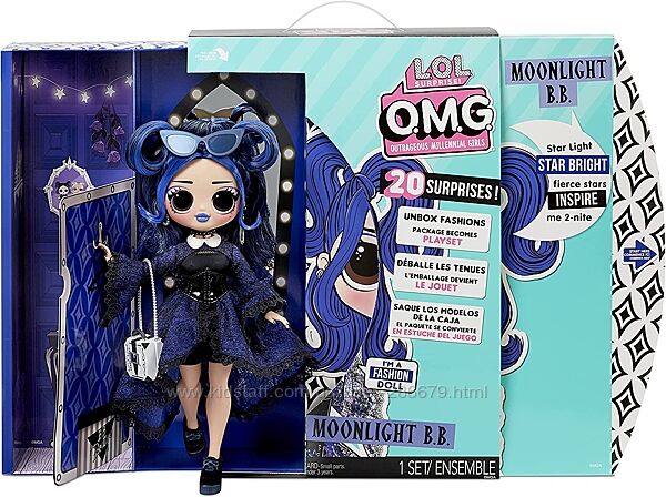 LOL Surprise OMG Moonlight B. B Fashion Doll Set with 20 Surprises Леди Лун