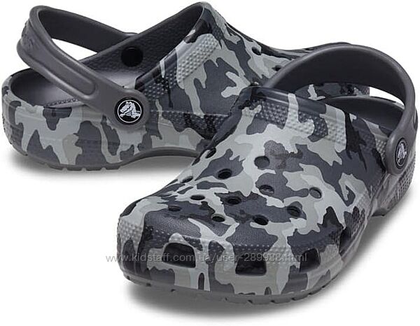 жіночі сабо Crocs Classic Camo Clog оригінал m4w6