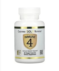 California Gold Nutrition, Immune 4, средство для укрепления иммунитета 60 